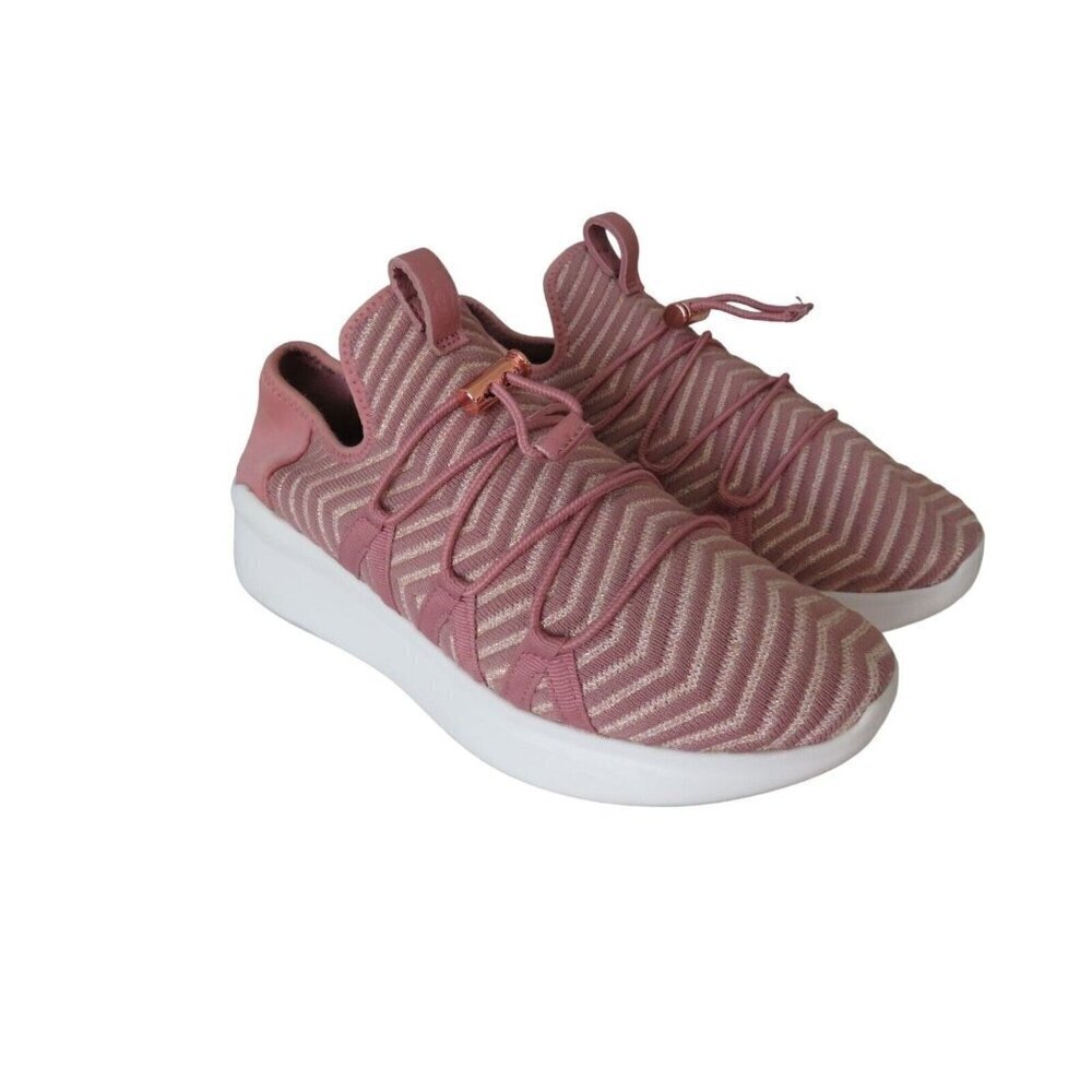 UGG Kinney Metallic Pink Dawn Sneaker Slip-On Almond Toe Shoes Women's Size 6